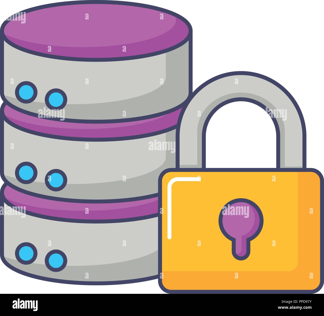 database server information system security innovation vector ...