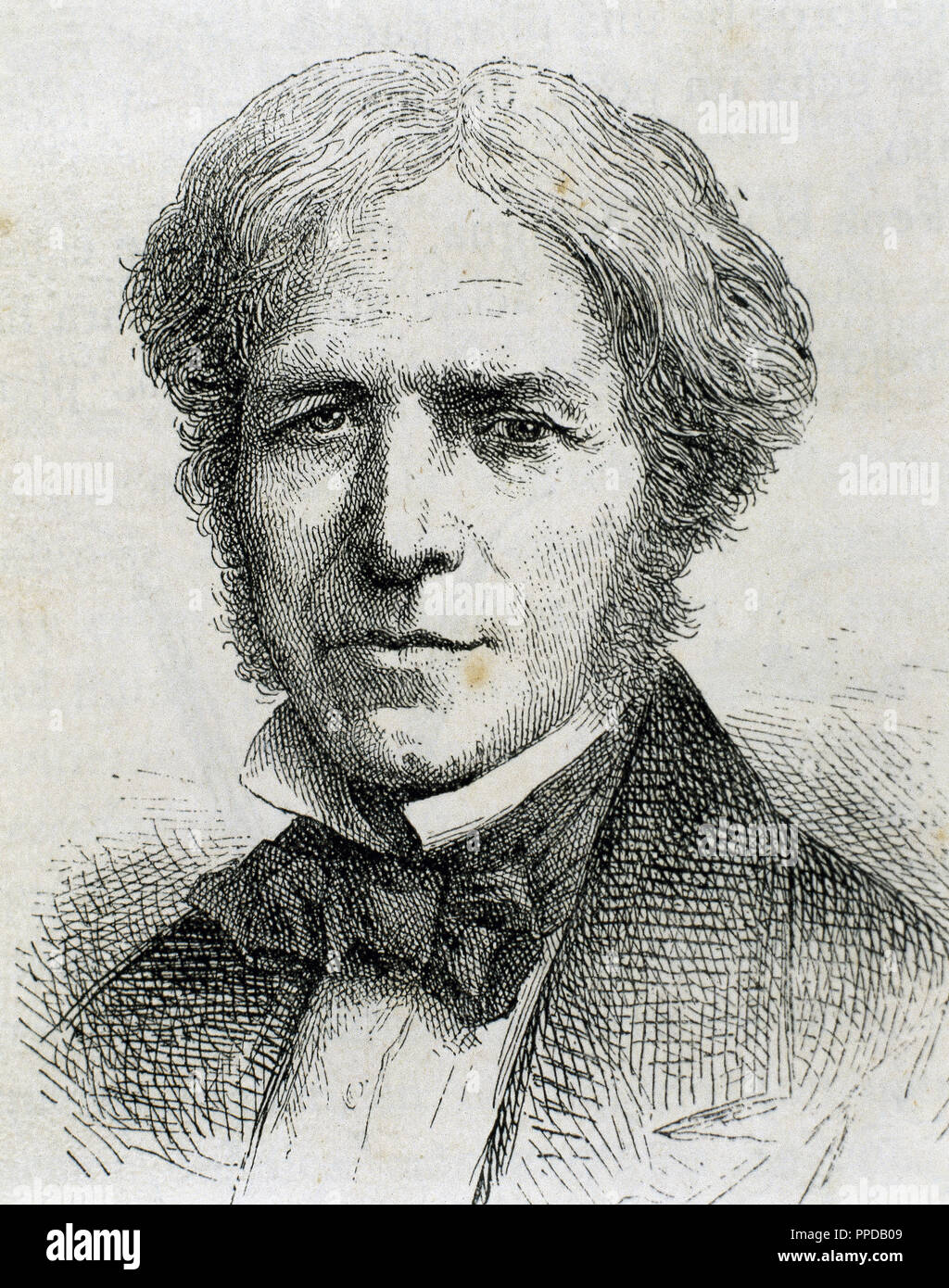 Michael Faraday (1791-1867), English scientist, engraving