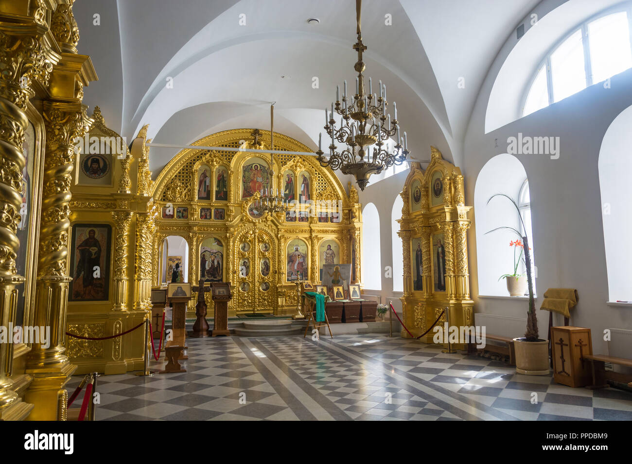 In the Holy Transfiguration Cathedral of the Solovetsky monastery ...