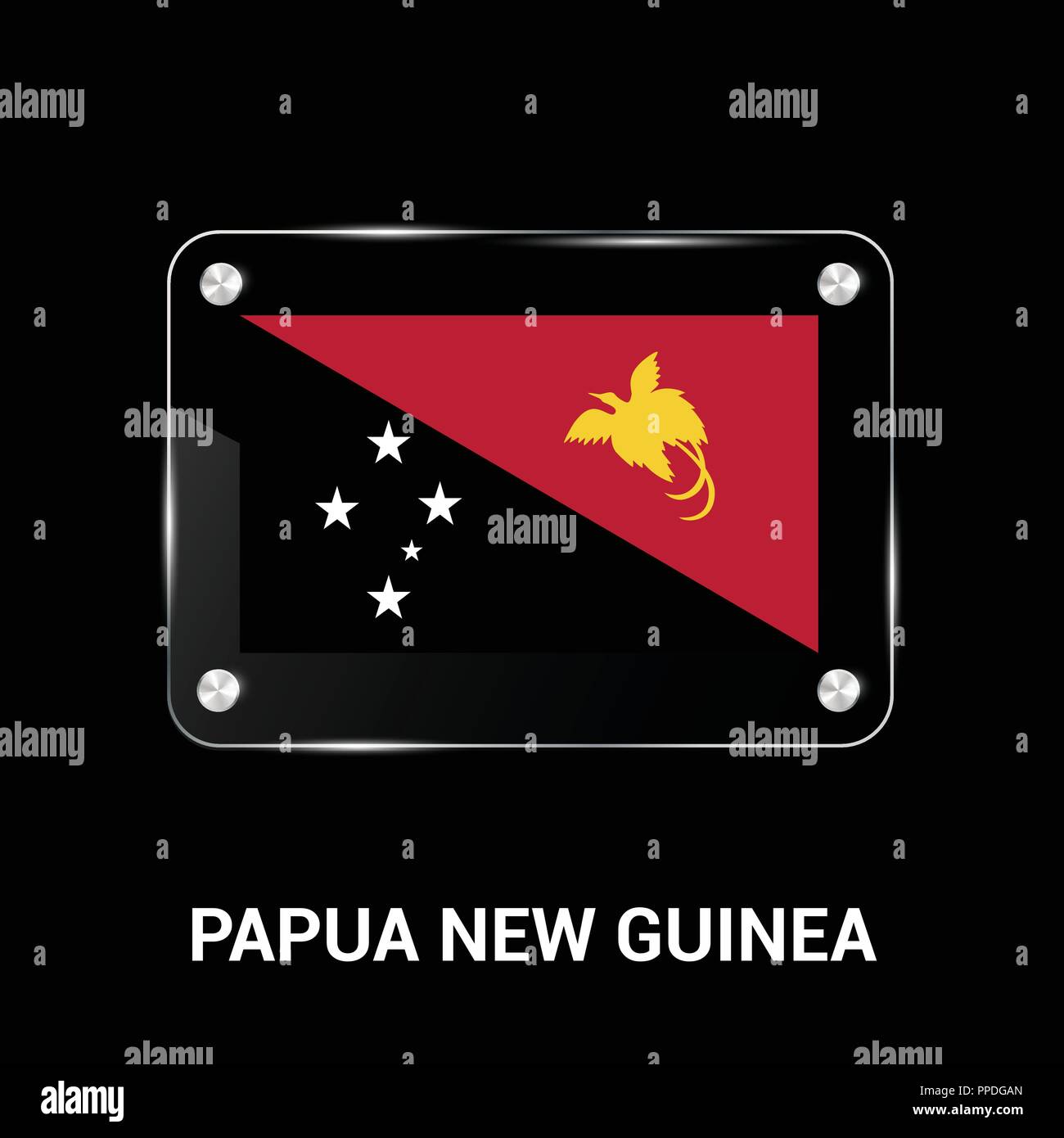 Papua New Guinea flags design vector Stock Vector Image &amp; Art - Alamy