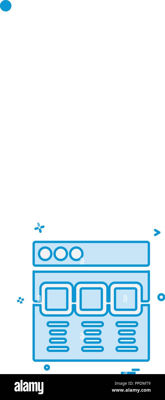 Web layouts icon design vector Stock Vector Image & Art - Alamy