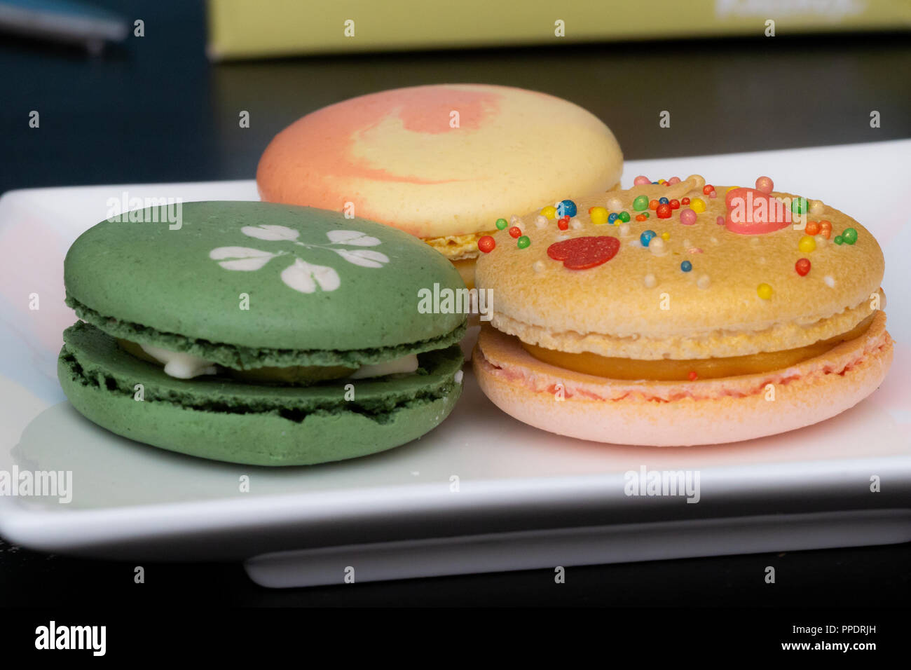 Gold Macaron High Resolution Stock Photography And Images Alamy