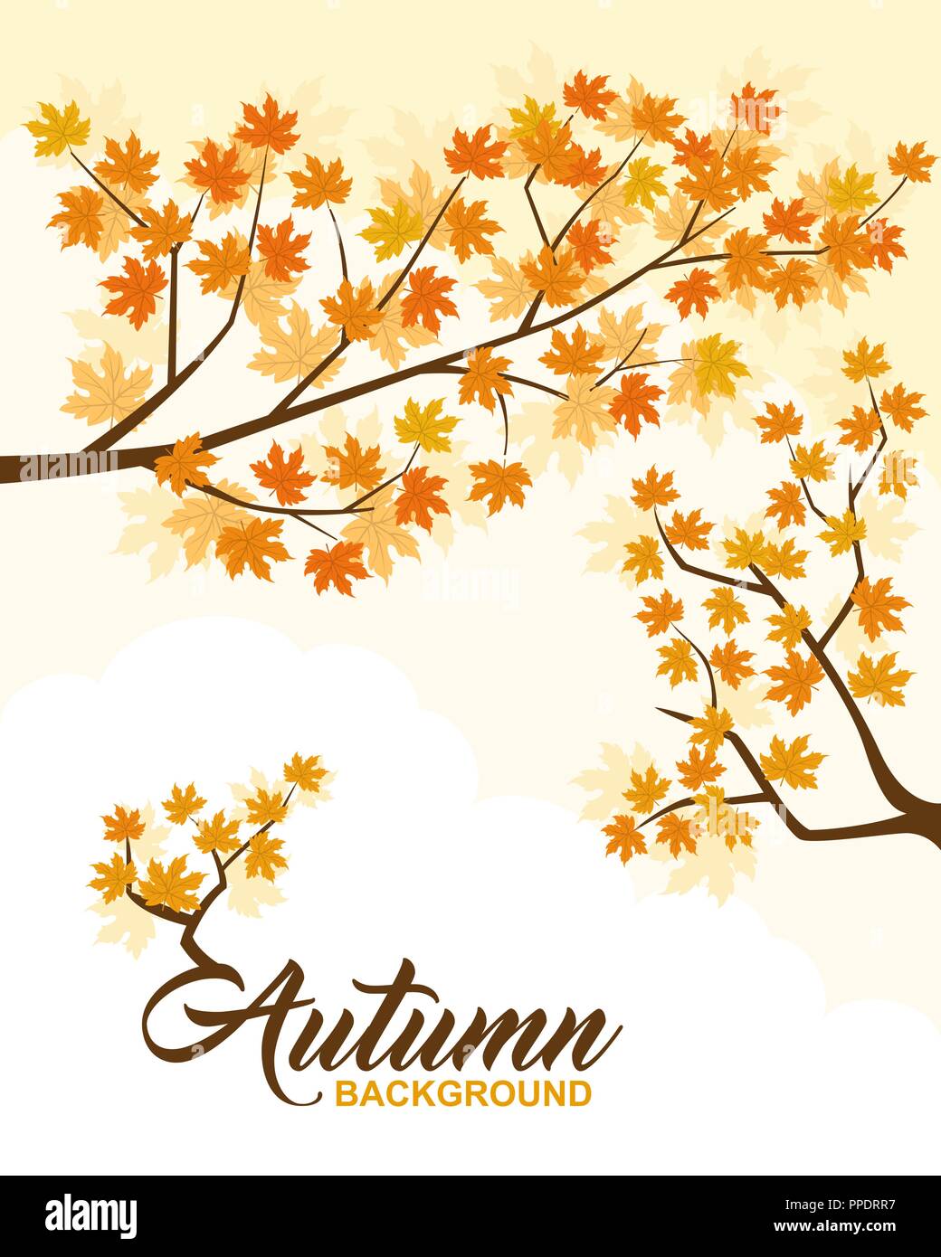 Autumn background design element Stock Vector Image & Art - Alamy