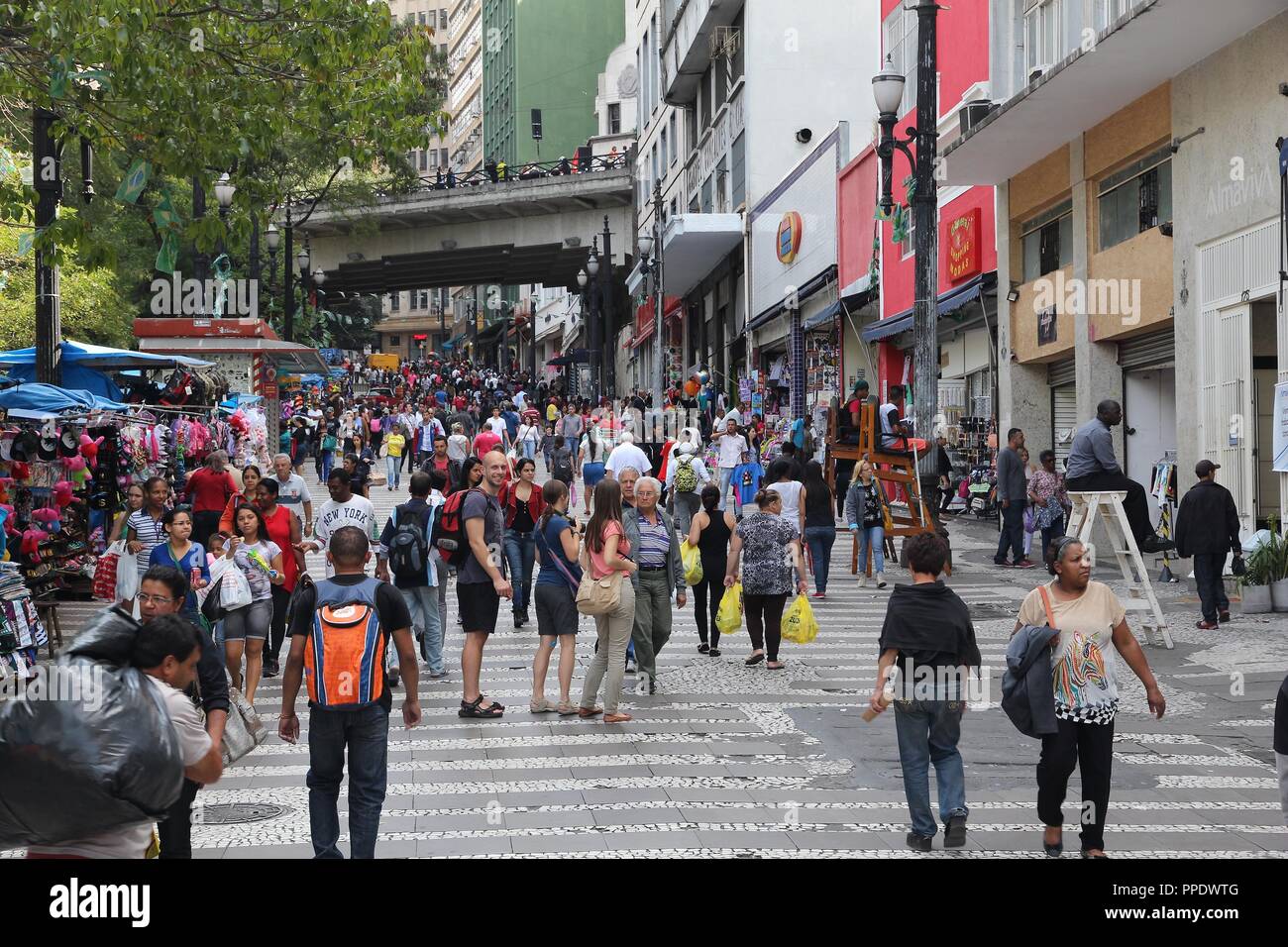 Sao Paulo, Brazil. Cidade Monções district Stock Photo - Alamy