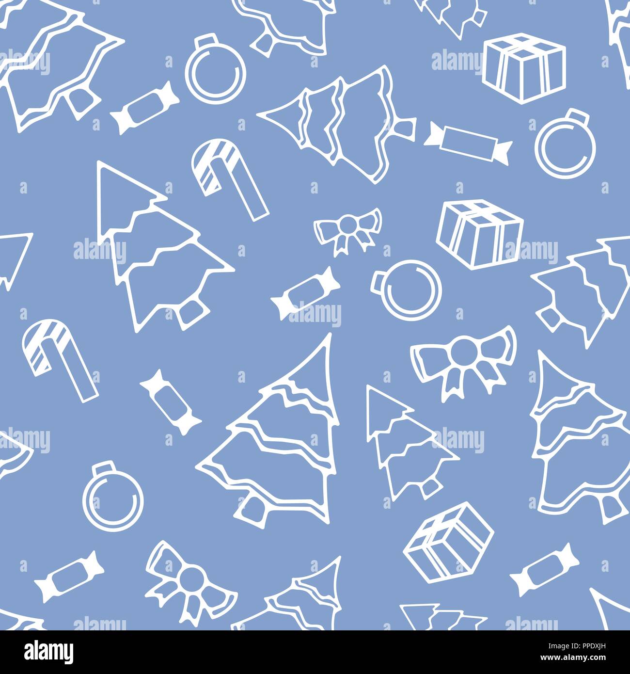 Winter holidays seamless pattern Stock Vector
