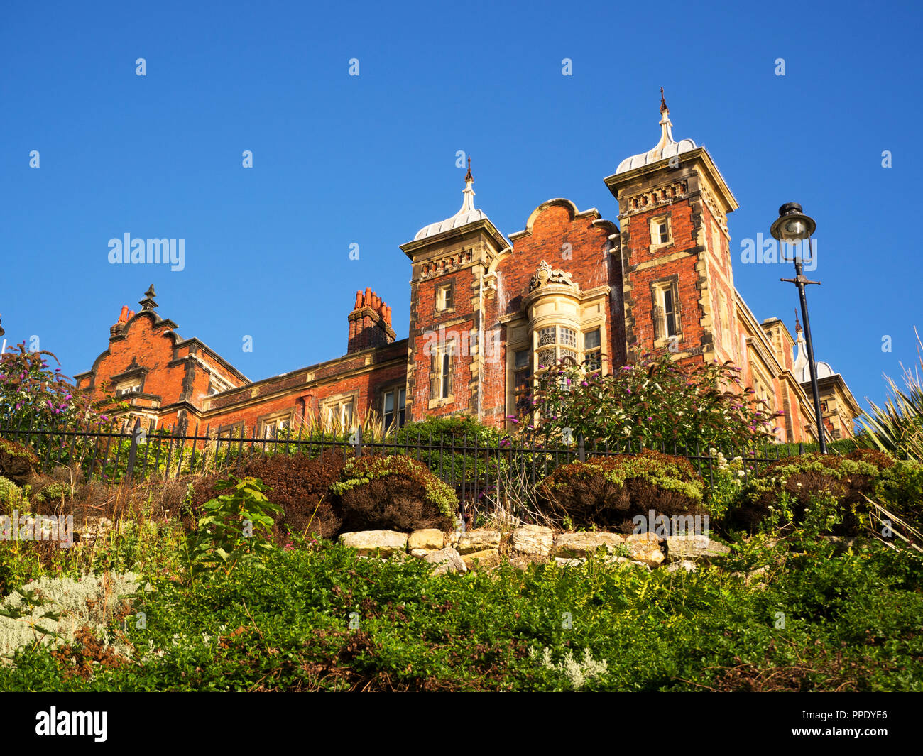 The Town Hall in early mornuing sunlight at Scarborough North Yorkshire England Stock Photo