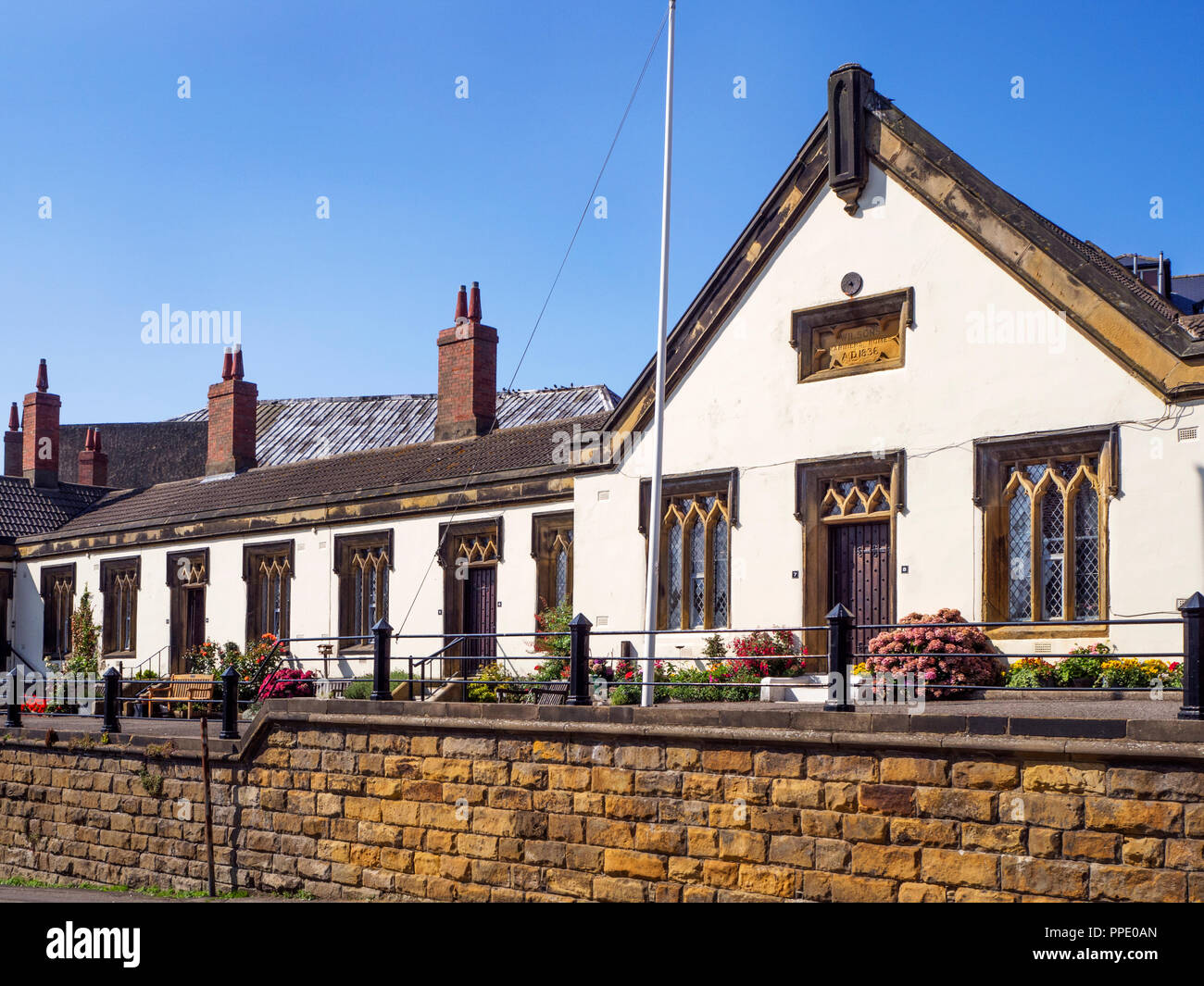 Wilsons Mariners Homes historic almshouses on Castle Road in