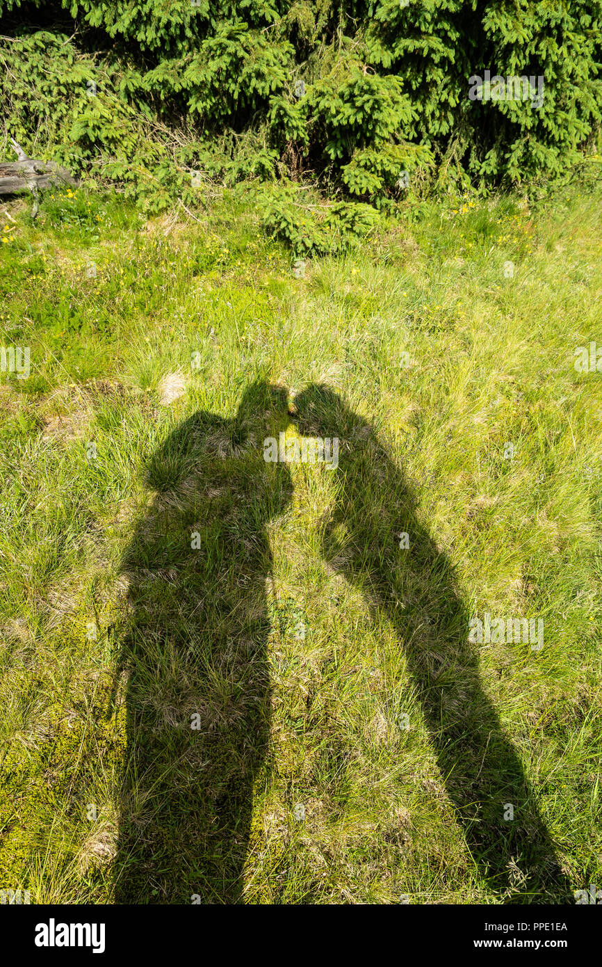 Black silhouette couple standing in hi-res stock photography and images ...