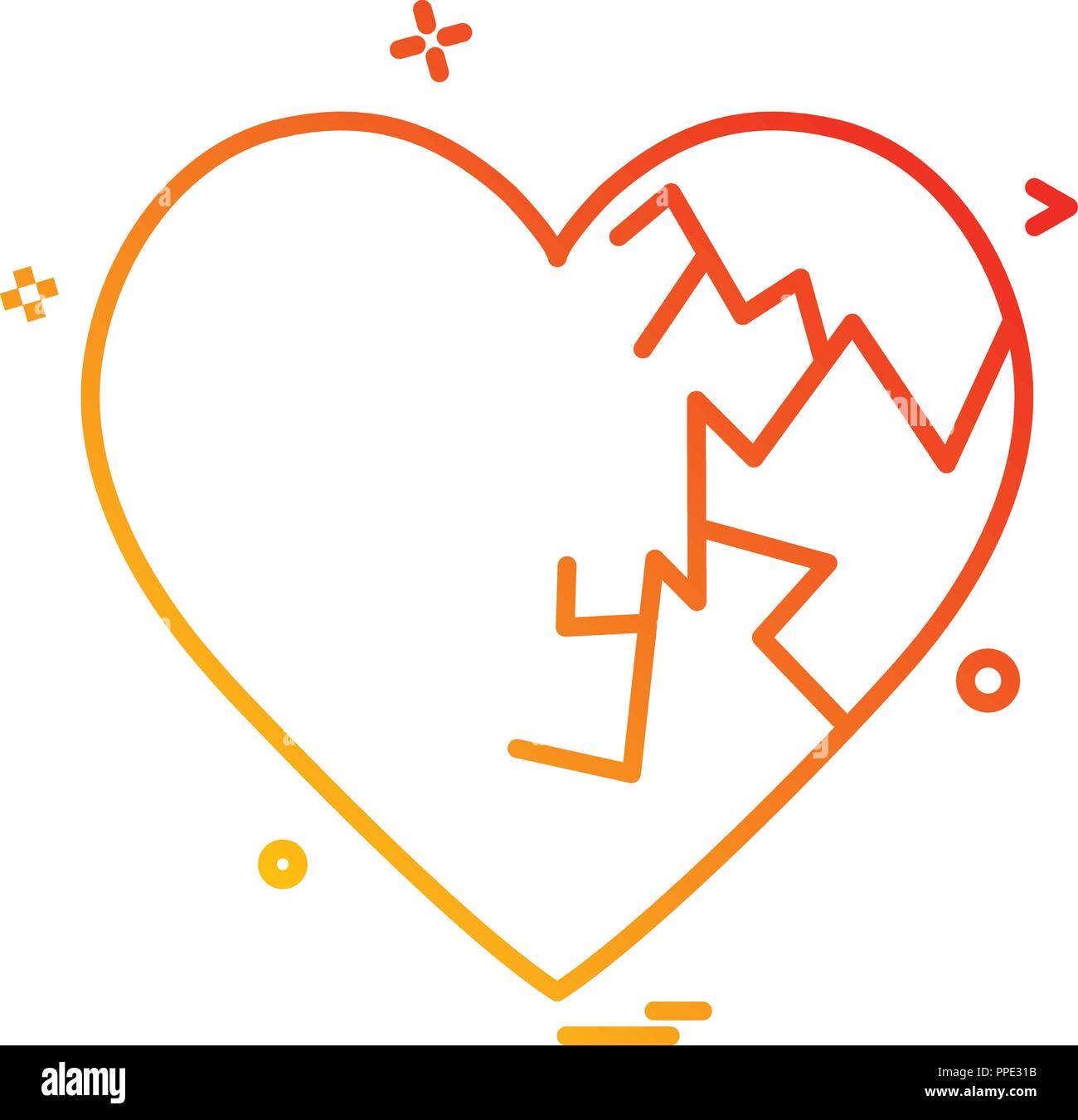 Hearts icon design vector Stock Vector Image & Art - Alamy