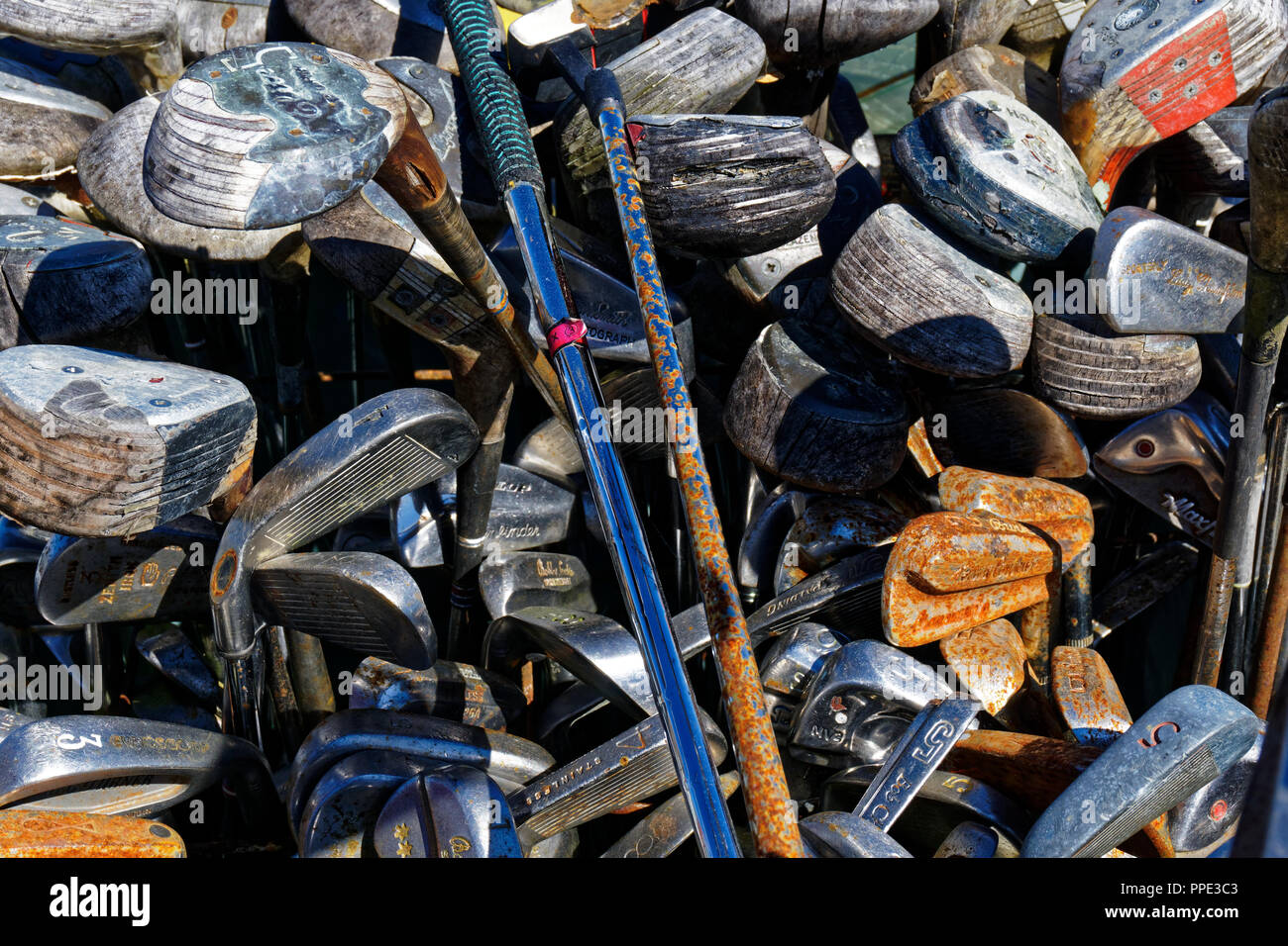 Where old golf clubs retire Stock Photo Alamy