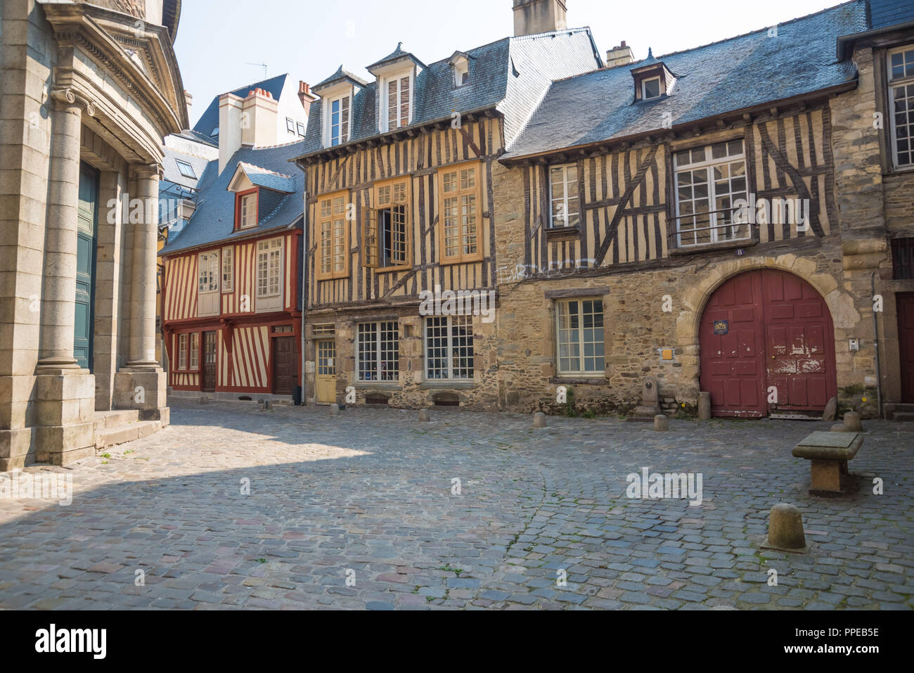 Rennes Centre Ville Rennes Historic Center Stock Photo Alamy