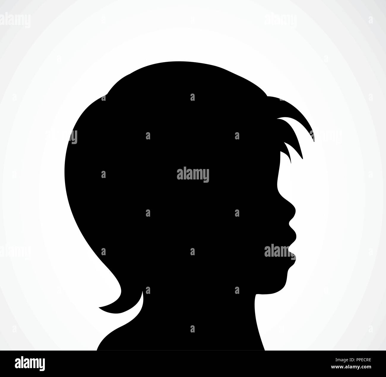 Black boy silhouette hi-res stock photography and images - Alamy