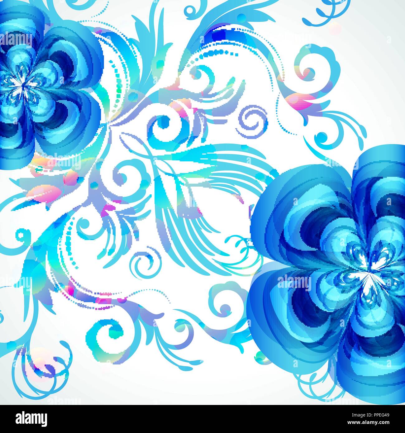 Floral vector hi-res stock photography and images - Alamy