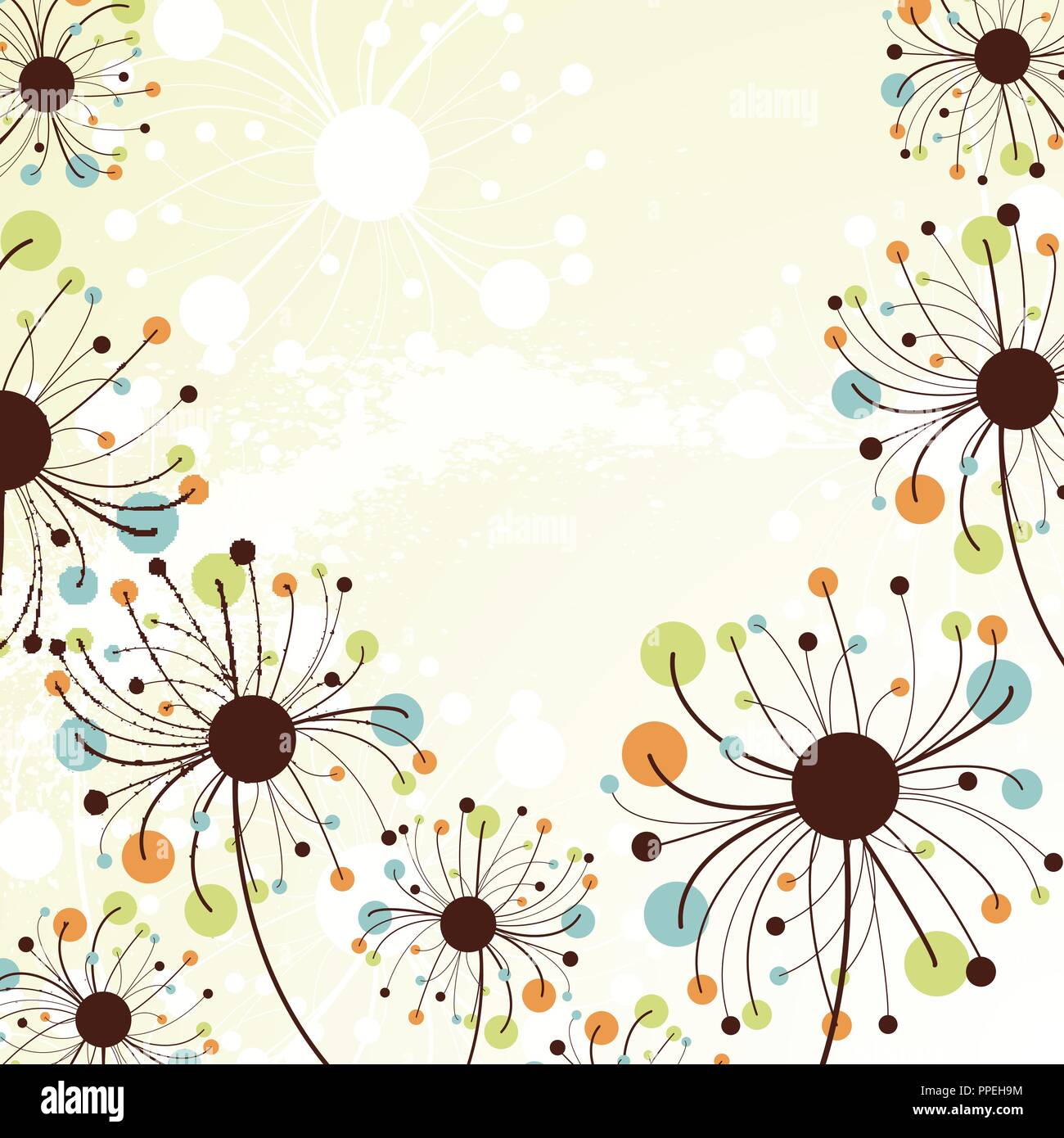 vector floral background Stock Vector