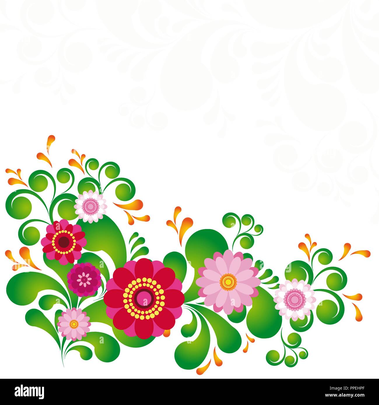 Colorful flower. Floral background. To see similar, please visit MY  PORTFOLIO. eps10. Illustration for your design Stock Vector Image & Art -  Alamy