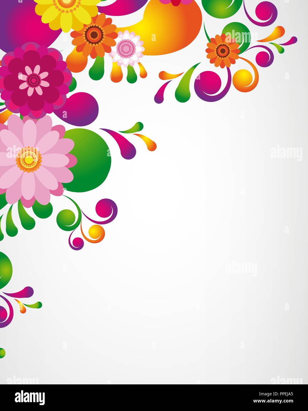 Gift card. Floral design background Stock Vector Image & Art - Alamy