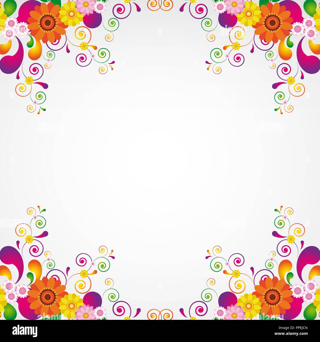 Multicolor flower background Stock Vector Images - Alamy