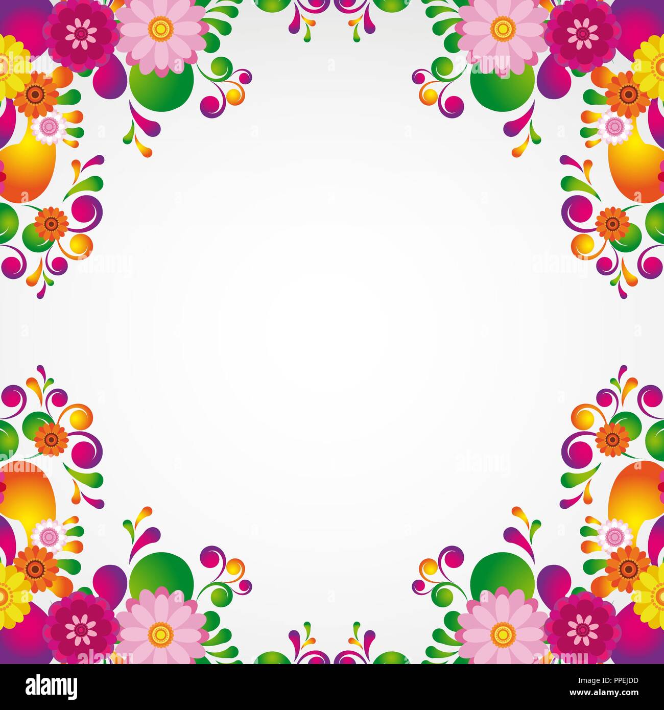 Multicolor flower background Stock Vector Images - Alamy