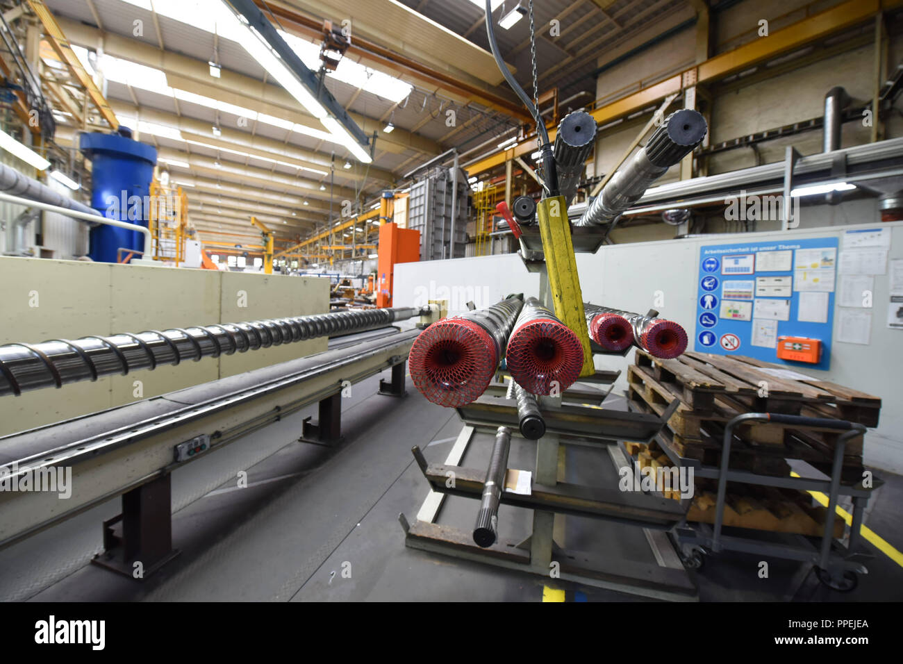 Production sites of the Krauss-Maffei Group. Stock Photo