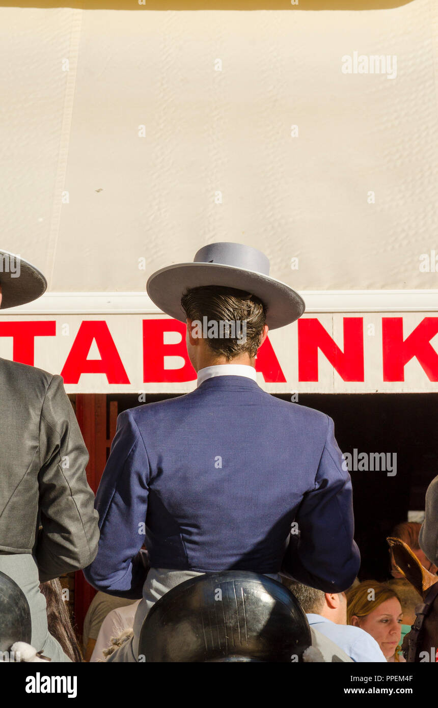 Spanish Riding Hats Some spanish horsemen at a bar, wearing spanish hats, during annual ...