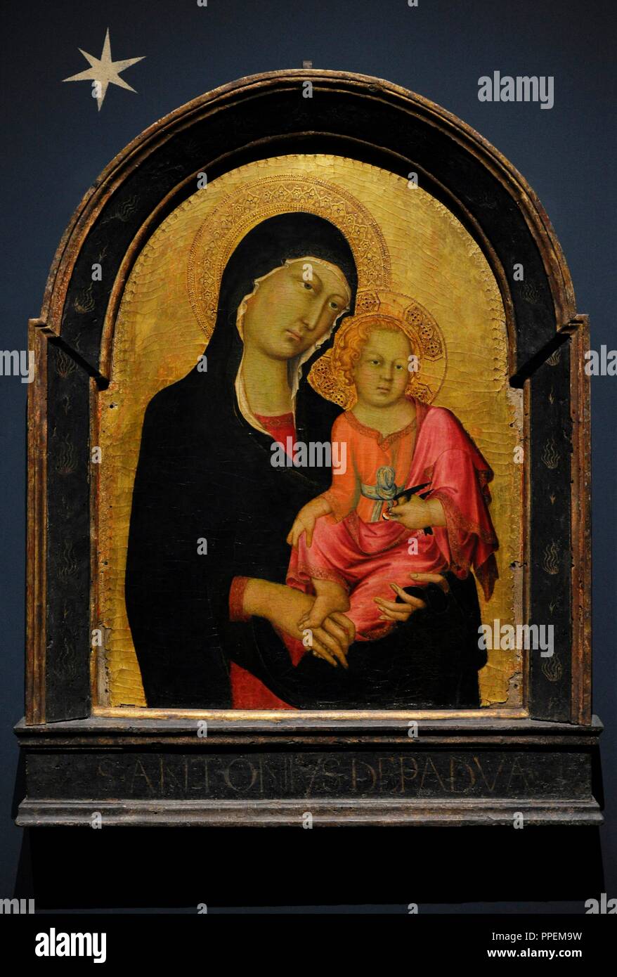 Simone Martini (ca.12841344). Italian painter. Mary with the Child, 13161317. WallrafRichartz