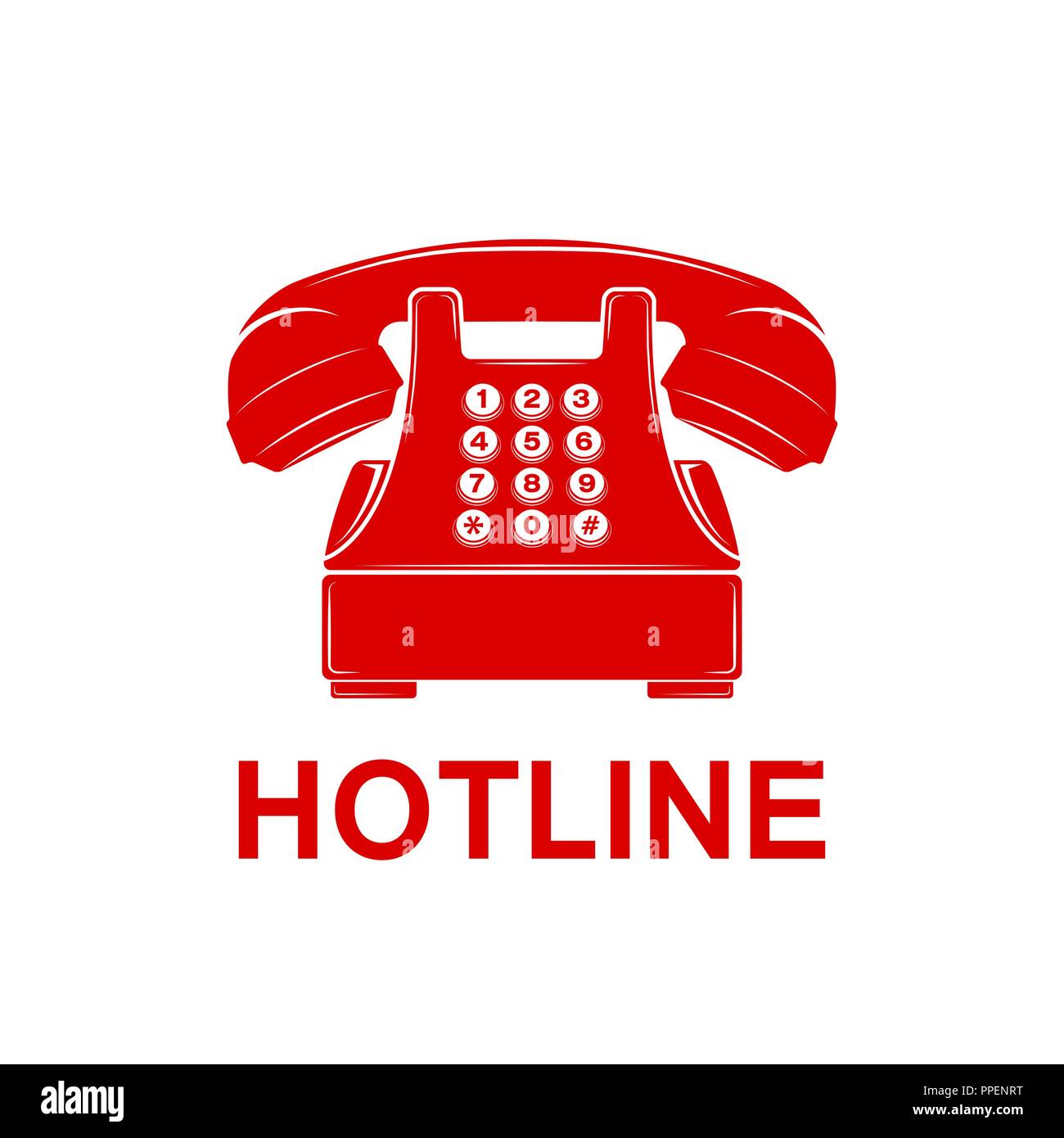 Phone vector icon. Telephone and support hotline helpdesk symbol. Flat  Vector illustration Stock Vector Image & Art - Alamy