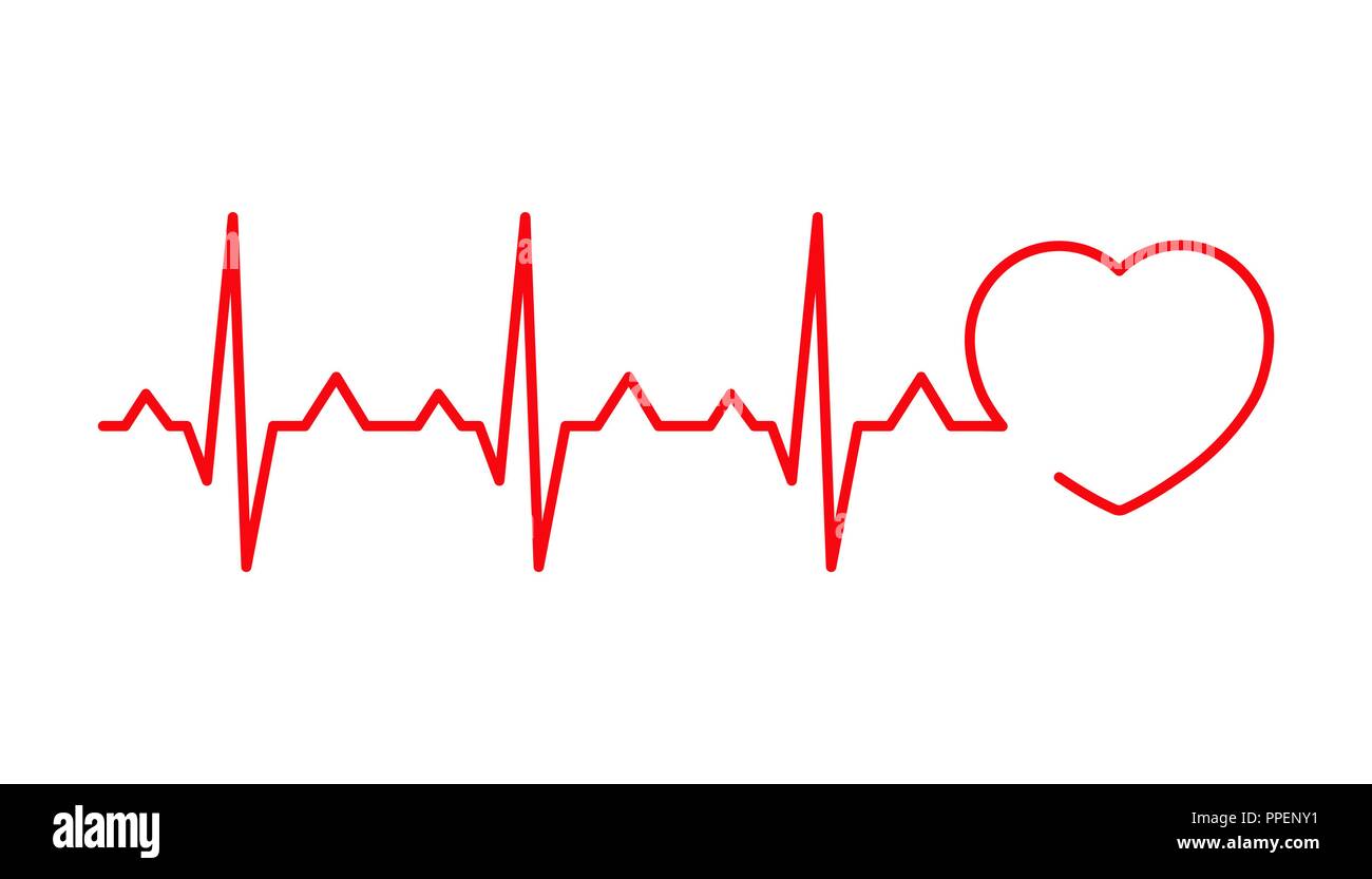 Cardiogram vector illustration isolated on white background Stock Vector