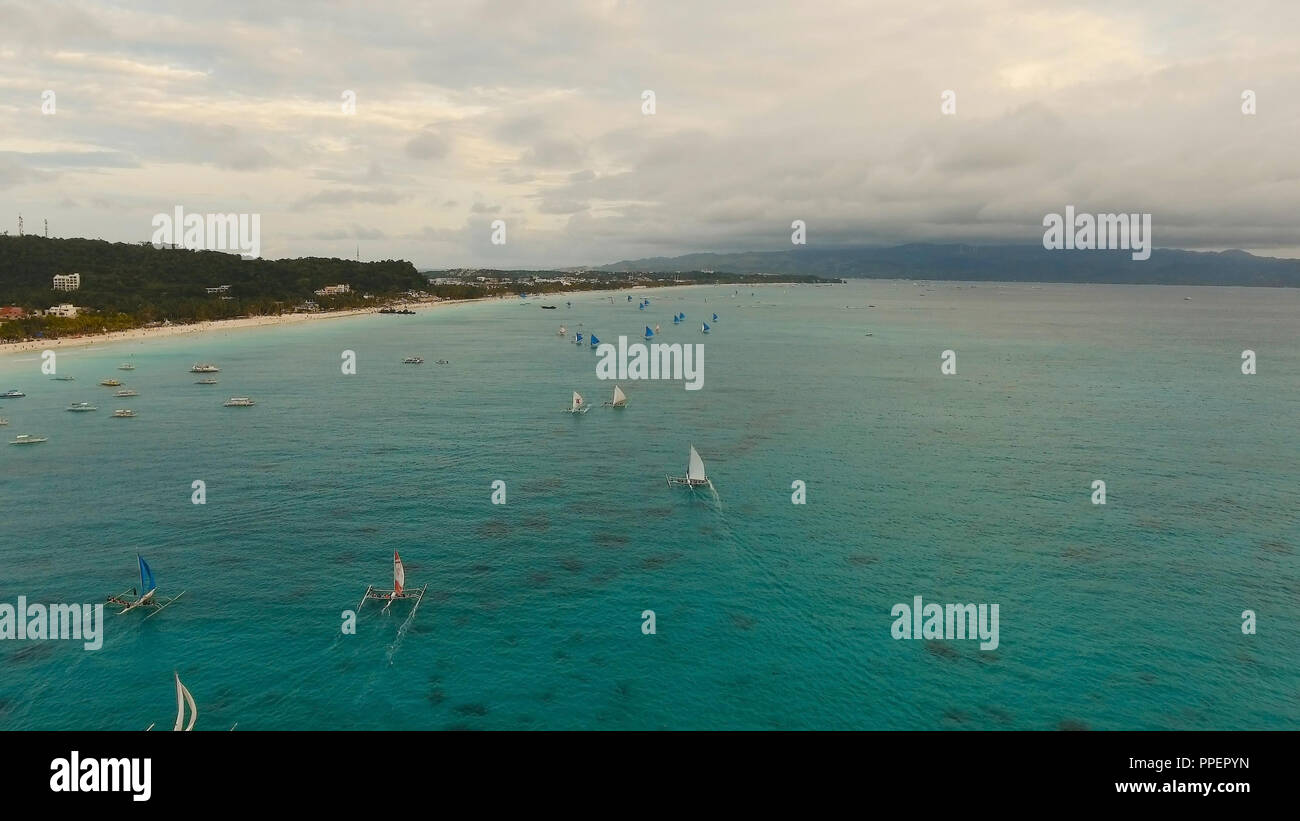 Drone footage ocean boats hi-res stock photography and images - Alamy