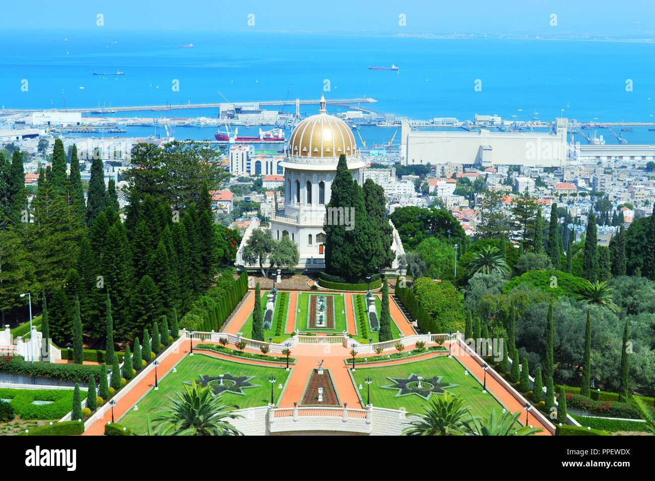 Bahai Temple, Haifa Israel Stock Photo Alamy