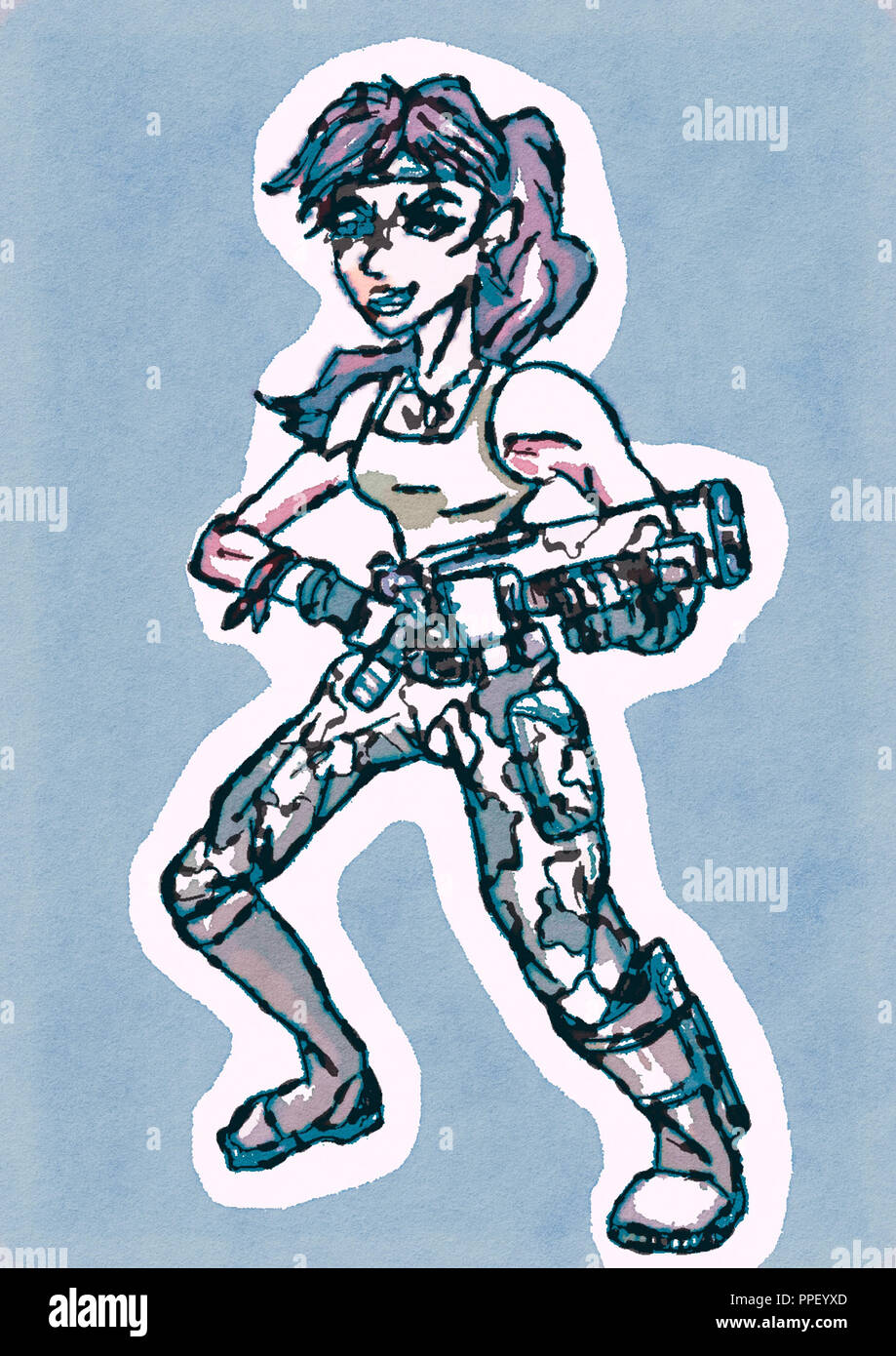 character design illustration Stock Photo