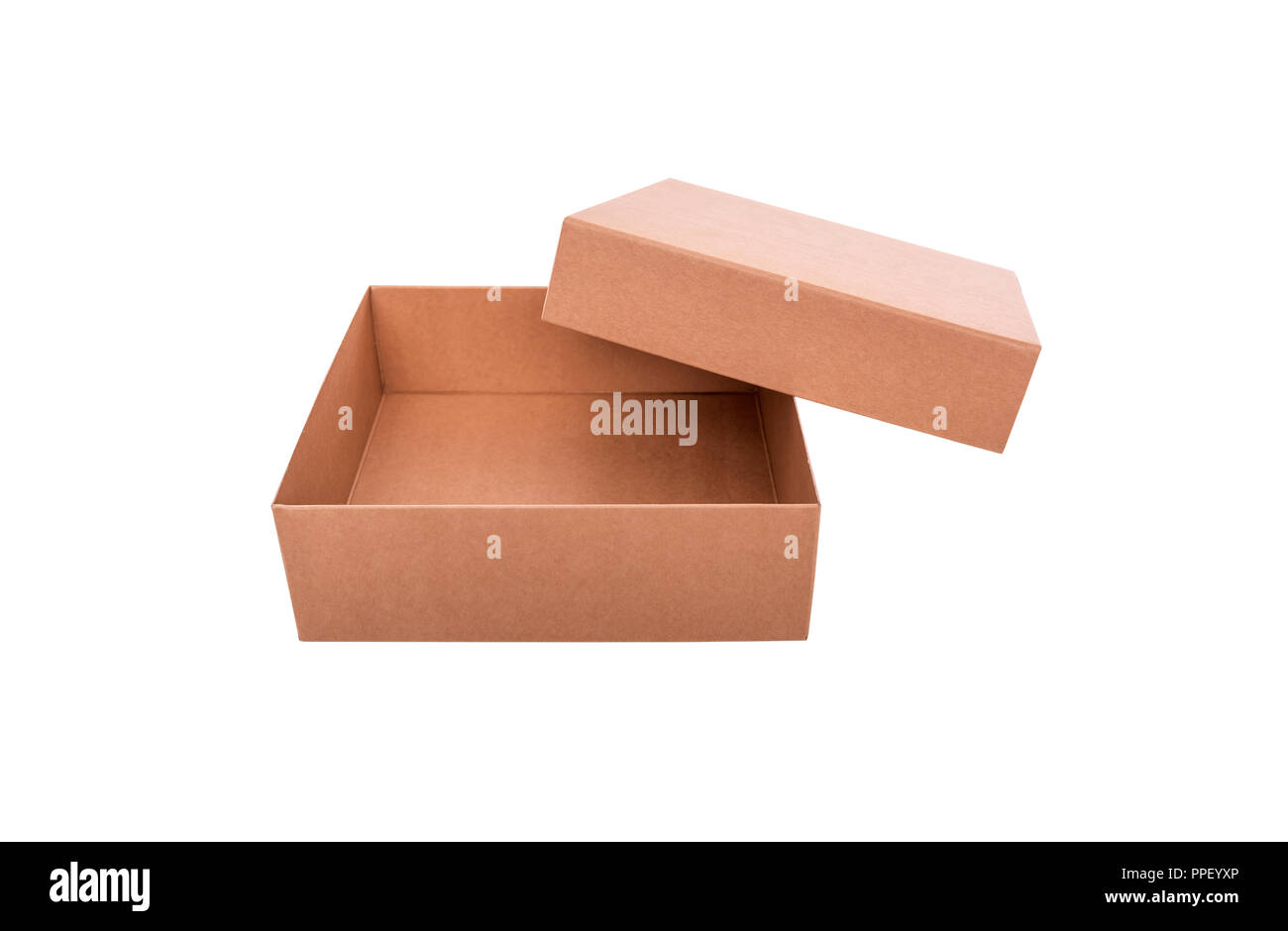 Cardboard box with flip open lid hi-res stock photography and