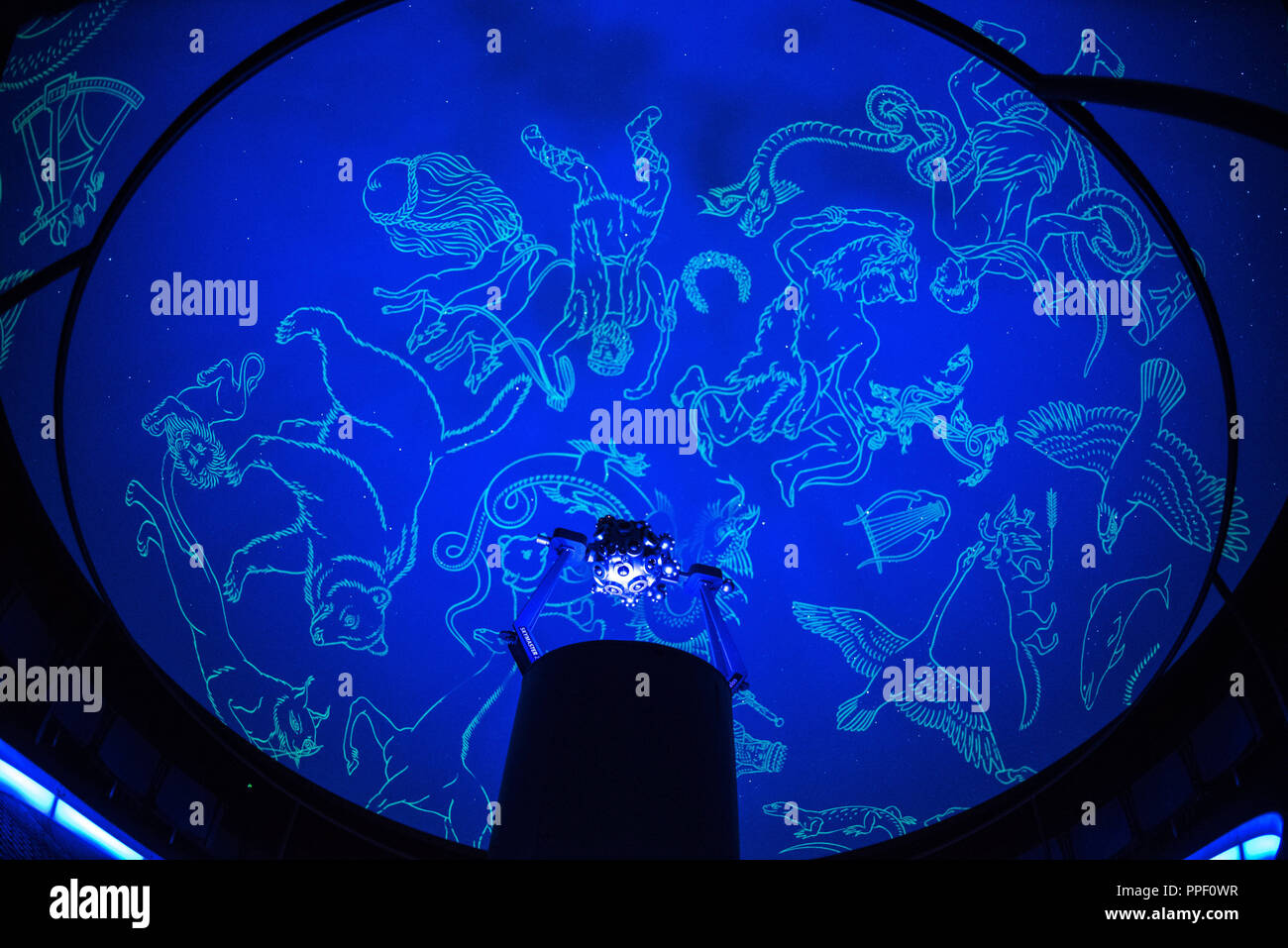 star projector planetarium projector machine Stock Photo - Alamy