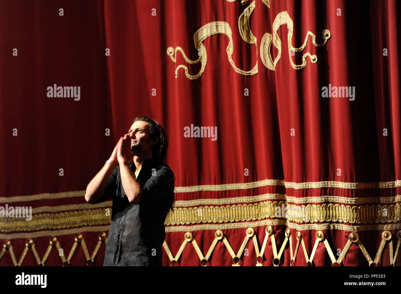 Tenor Jonas Kaufmann, after the premiere of Verdi's 'La Forza del Destino' in Munich, Germany Stock Photo