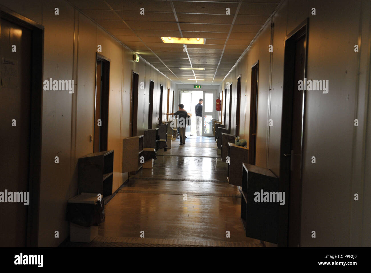 Corridor of the Asylum Home in St. VeitStraße 46 in Berg, Munich, Germany Stock Photo Alamy