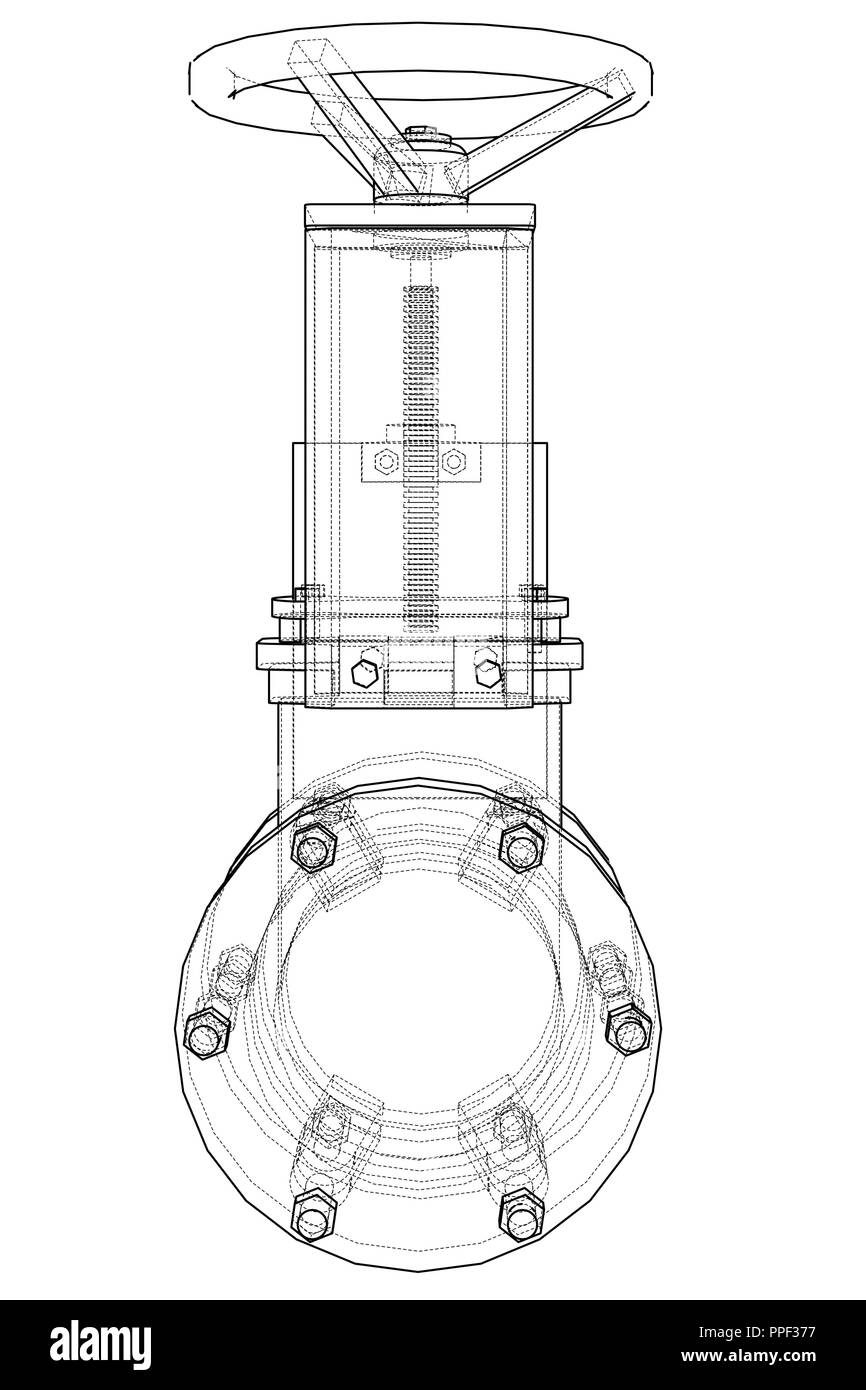 Industrial pipeline gate valve Concept Stock Vector Image & Art Alamy