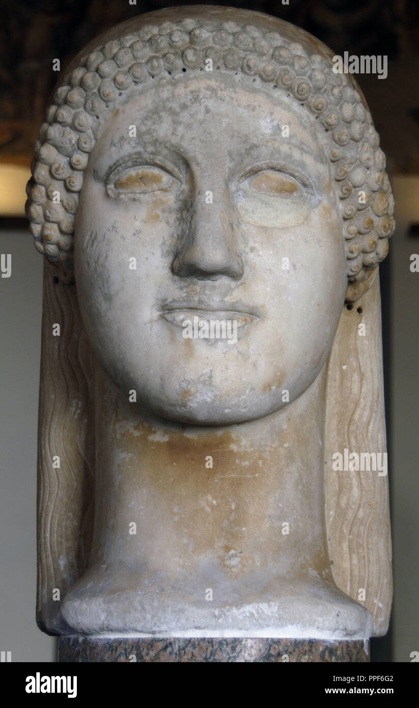 Magna Graecia. Greeks. Acrolith. Head. 480 BC. Luduvisi Collection ...