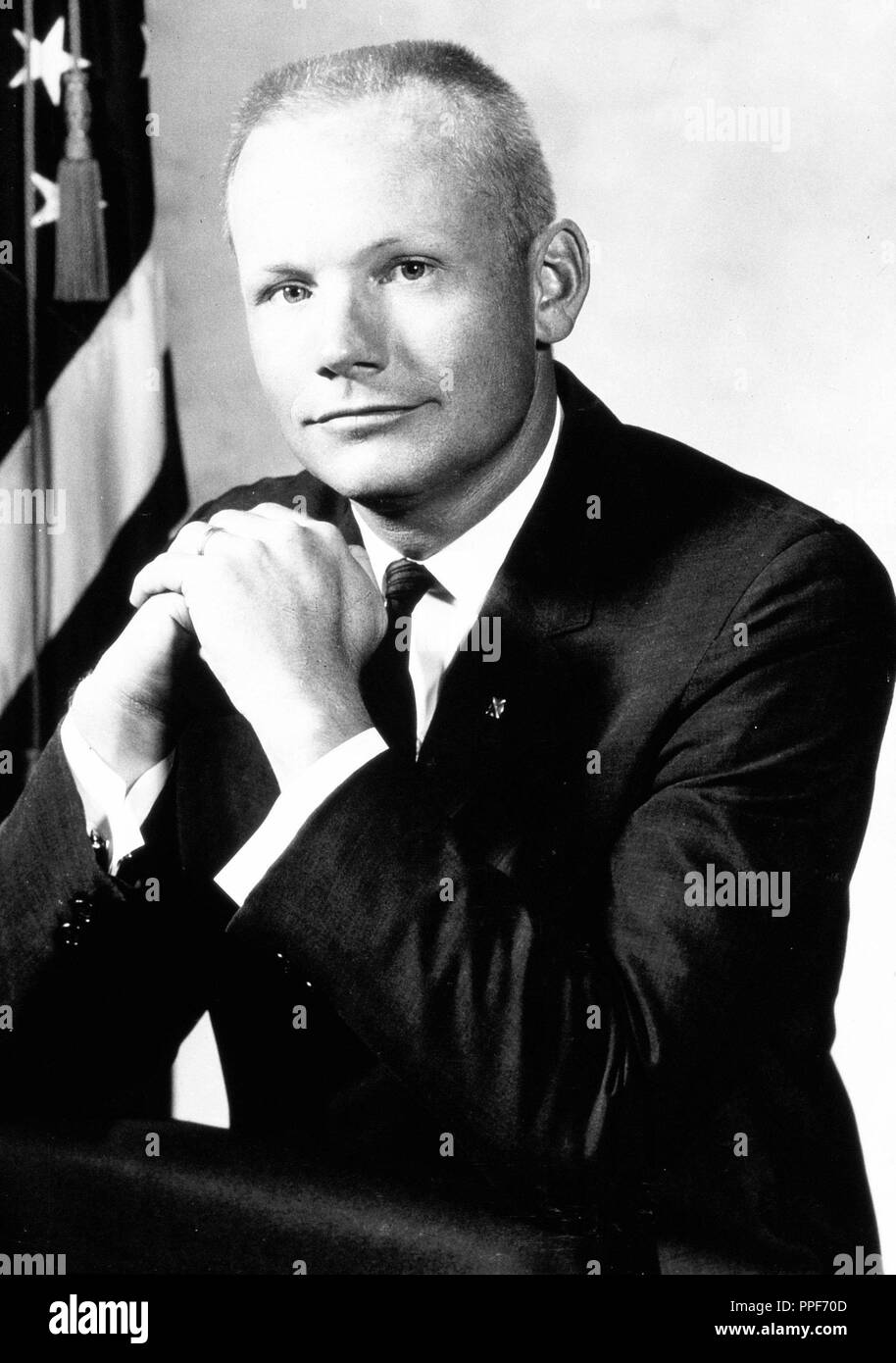 American astronaut Neil Armstrong. 1964. Stock Photo