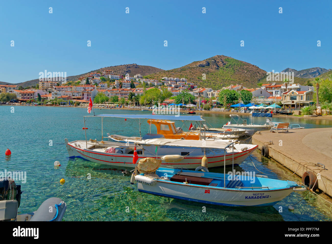 Harbour at Datca on the Dorian peninsula in Mugla Province near ...