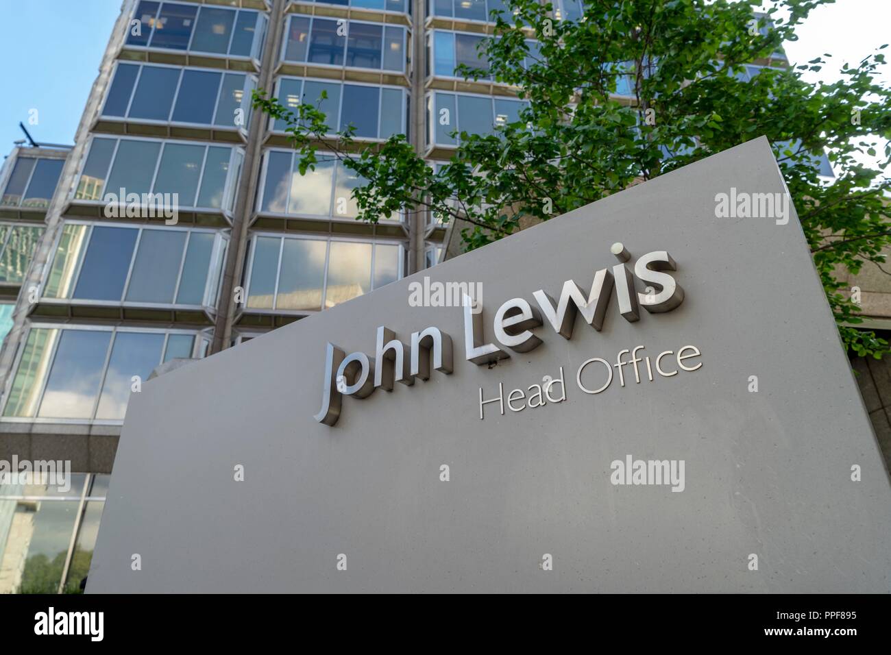 UK Head office of John Lewis (department store) in 171 Victoria St