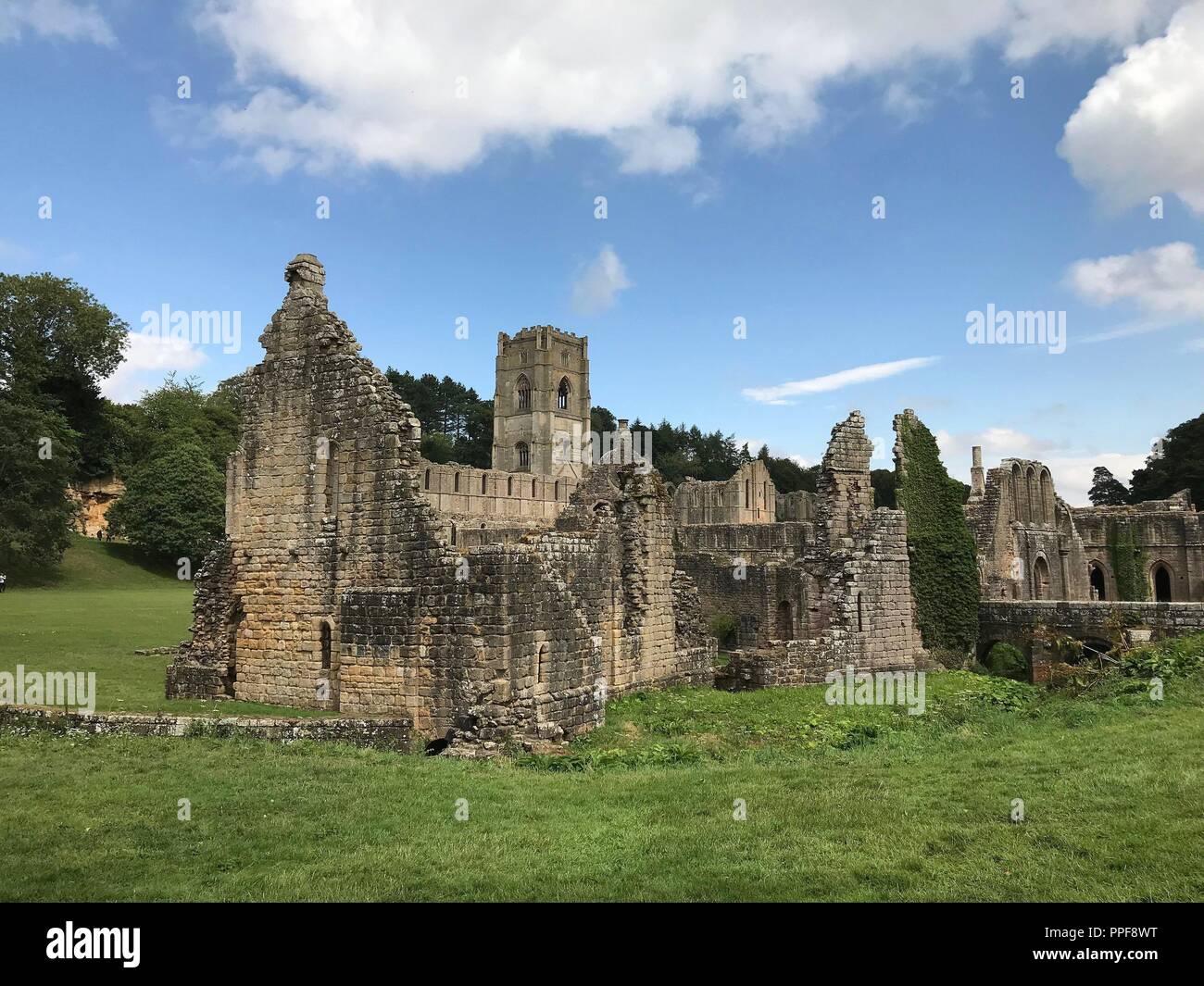 Fountains Abbey is one of the largest and best preserved ruined