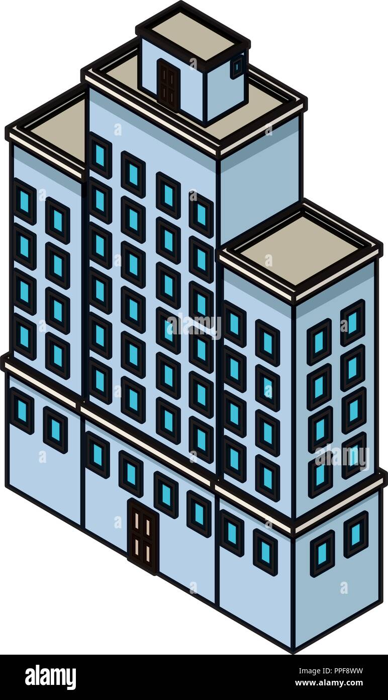 Company building isometric Stock Vector Image & Art - Alamy
