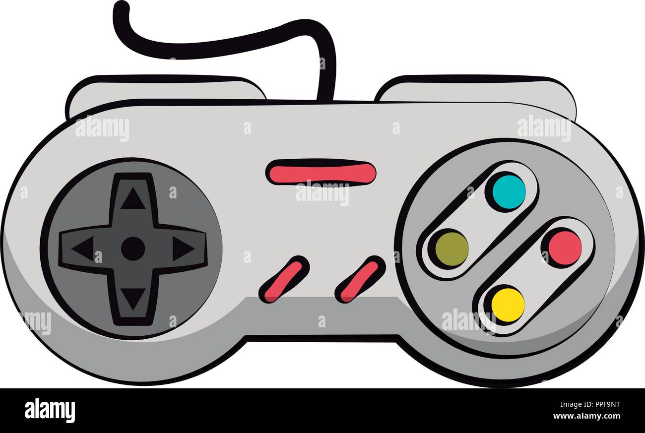 Retro console gamepad Stock Vector Image & Art - Alamy