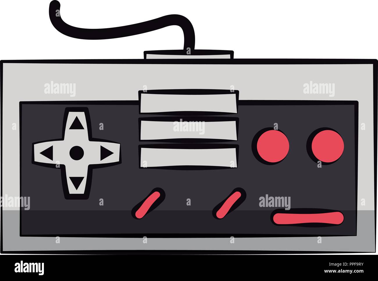 Retro console gamepad Stock Vector Image & Art - Alamy