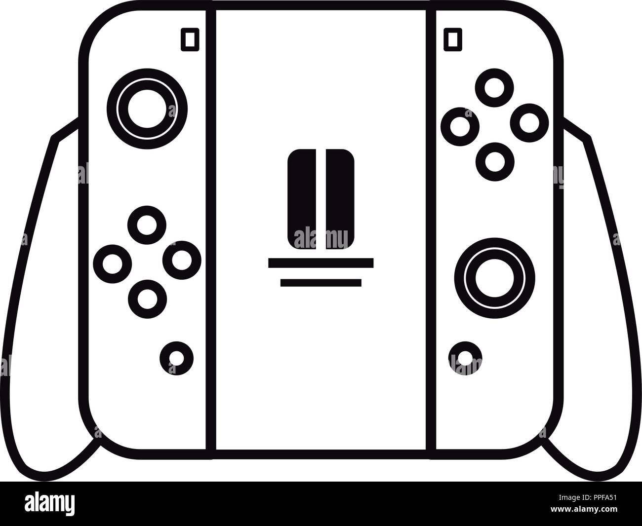 joystick da colorare - 4 Modern console gamepad sketch Stock Vector Image & Art - Alamy