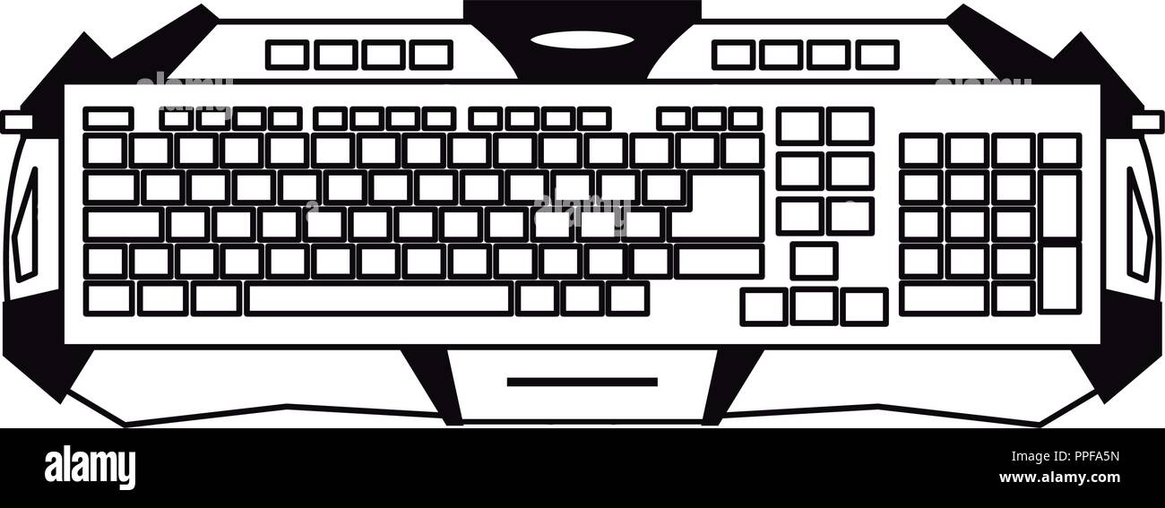 Hand Drawn Computer Keyboard Sketch Outline Stock Illustration 1899941422 |  Shutterstock