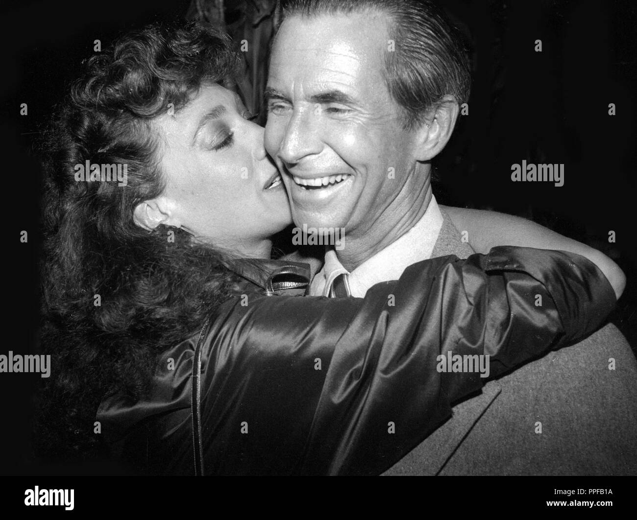 Marisa Berenson Tony Perkins 1980 Photo By Adam Scull/PHOTOlink.net Stock Photo