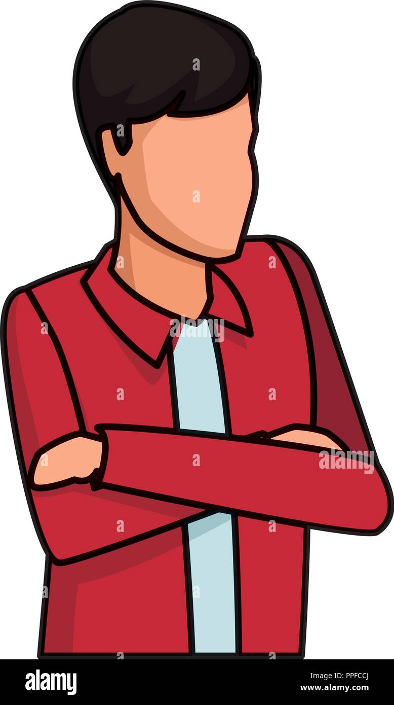 Man with crossed arms avatar Stock Vector Image & Art - Alamy