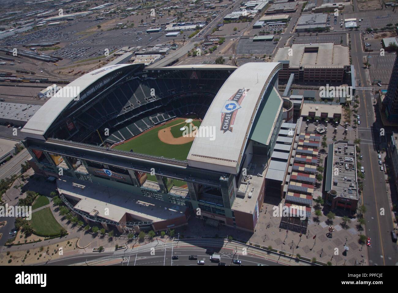 Chase Field Stadium, home of Arizona Diamondbacks Major League Baseball