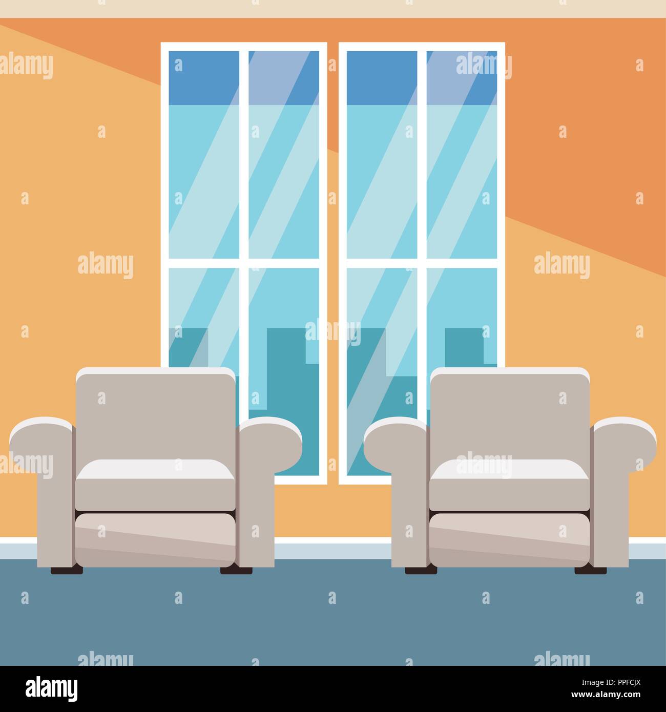Living room interior Stock Vector Image & Art - Alamy
