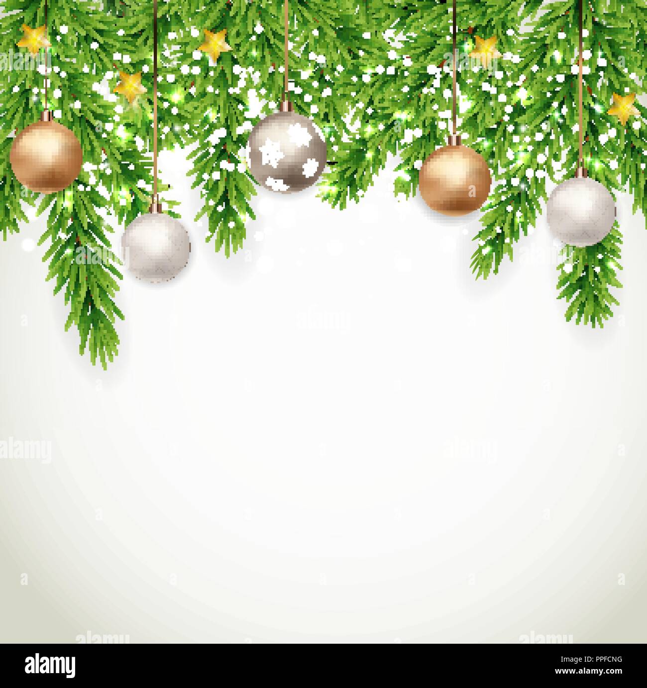 Merry Christmas and New Year Background. Vector Illustration Stock ...